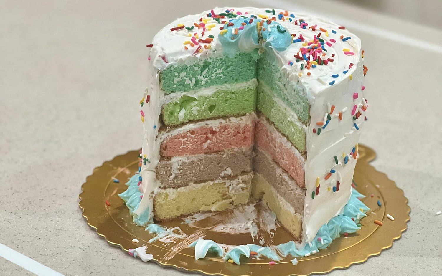 2 Braxton rainbow cake facebook k