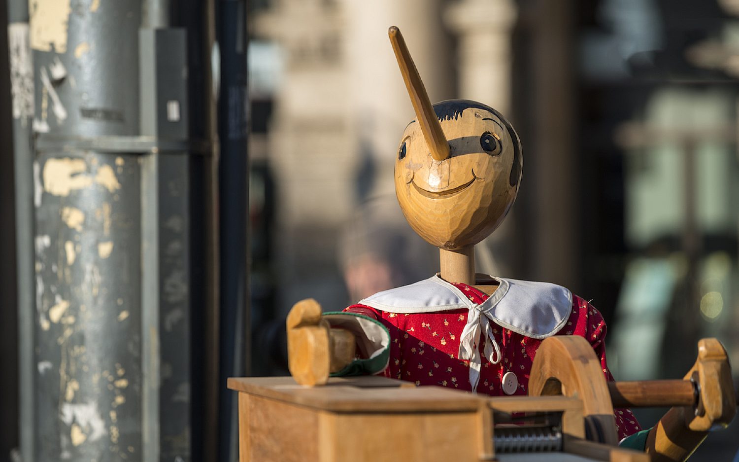 4 Puppets music box with pinocchio Envato