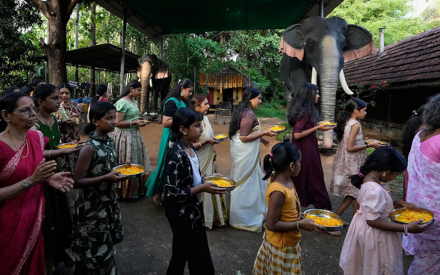 4 Robotic elephants AP