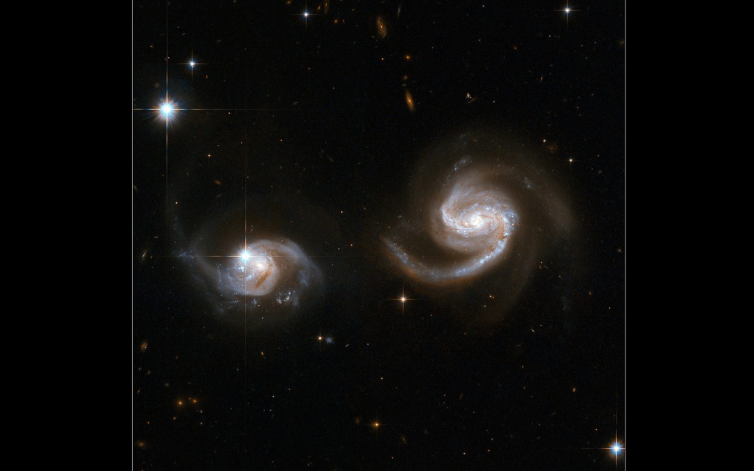 4 galaxycollision Science NASA ESA ST Sc I DSS Till Sawala University of Helsinki Image Processing Joseph De Pasquale ST Sc I